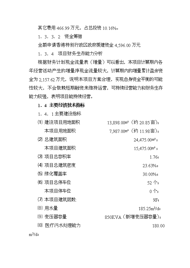 （終稿）中醫院住院綜合大樓新增項目可行性投資論證建議書.doc（最終版）第6頁