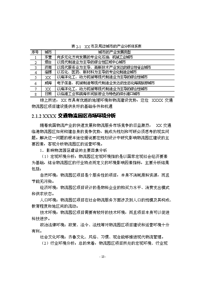 （終稿）交通物流園新增項目可行性投資論證建議書.doc（最終版）第15頁