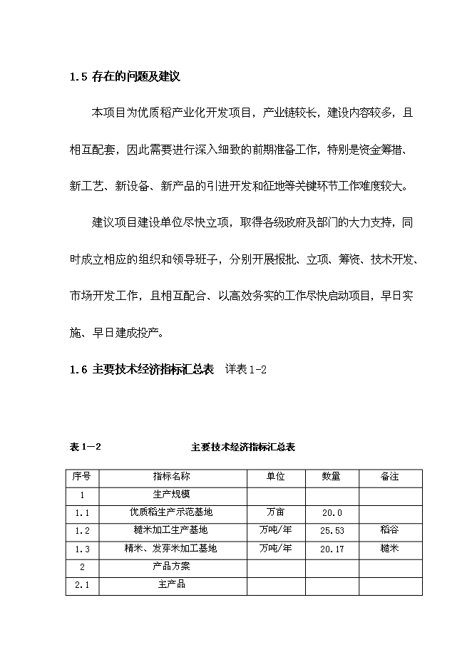 （終稿）優質稻產業化開發工程新增項目可行性投資論證建議書.doc（最終版）