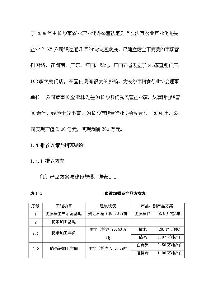 （終稿）優質稻產業化開發工程新增項目可行性投資論證建議書.doc（最終版）