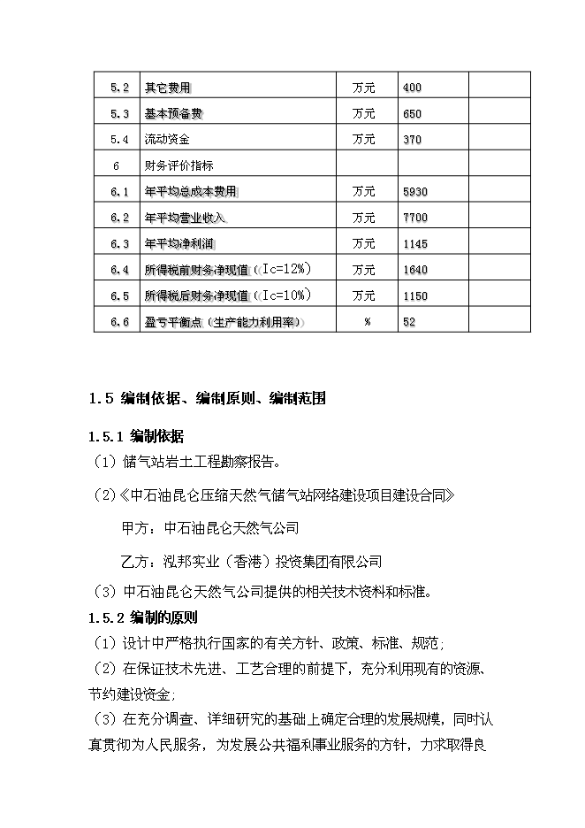 （終稿）中石油昆侖壓縮天然氣儲氣站網絡新增項目可行性投資論證建議書.doc（最終版）