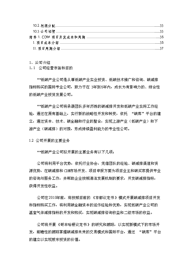 （終稿）低碳技術產業有限公司新增項目可行性投資論證建議書.doc（最終版）第2頁