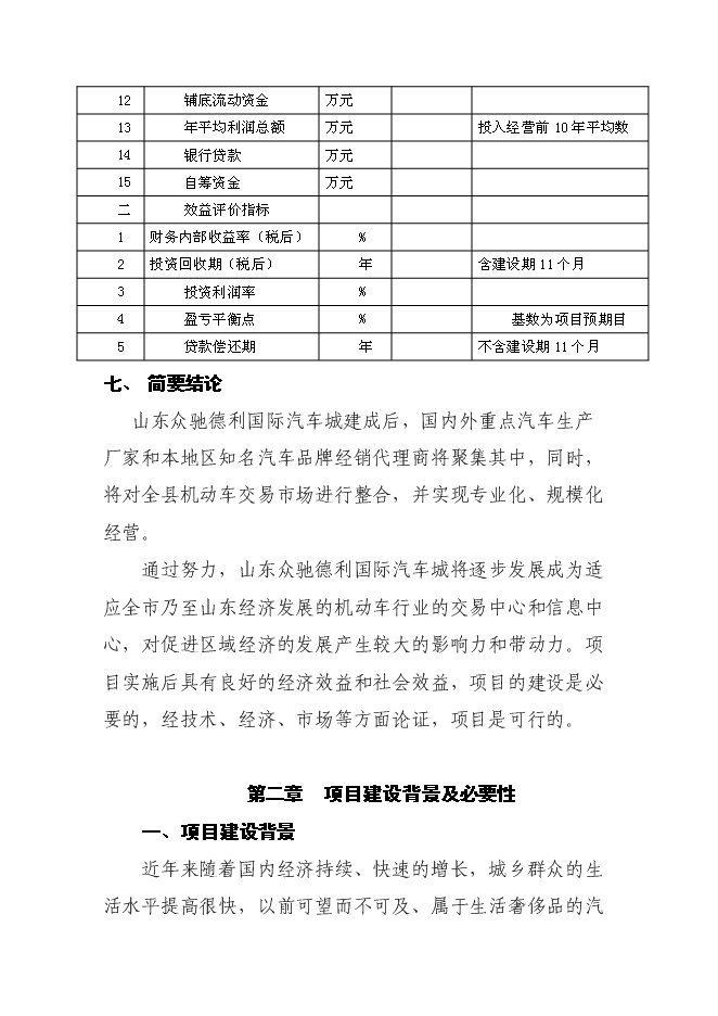 （終稿）眾馳德利國際汽車城新增項目可行性投資論證建議書.doc（最終版）第5頁