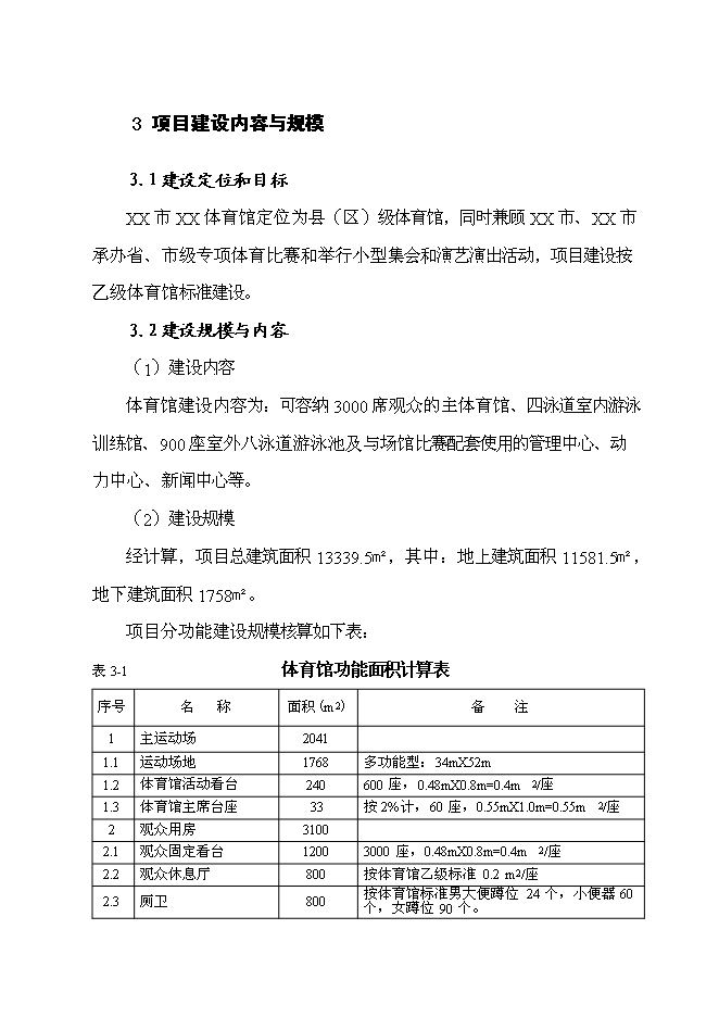 （終稿）乙級標準體育館新增項目可行性投資論證建議書.doc（最終版）