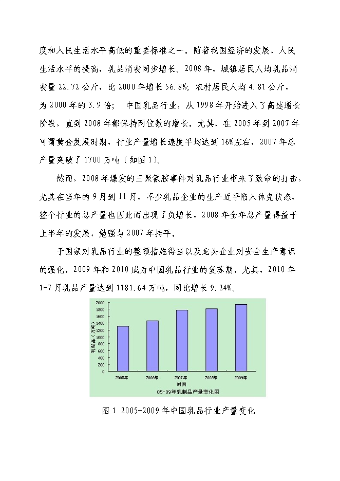 乳制品加工新增項目可行性投資論證建議書第2頁