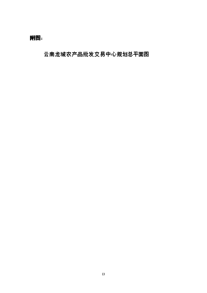 （終稿）云南龍城農產品批發交易中心改擴建一期工程新增項目可行性投資論證建議書.doc（最終版）第13頁