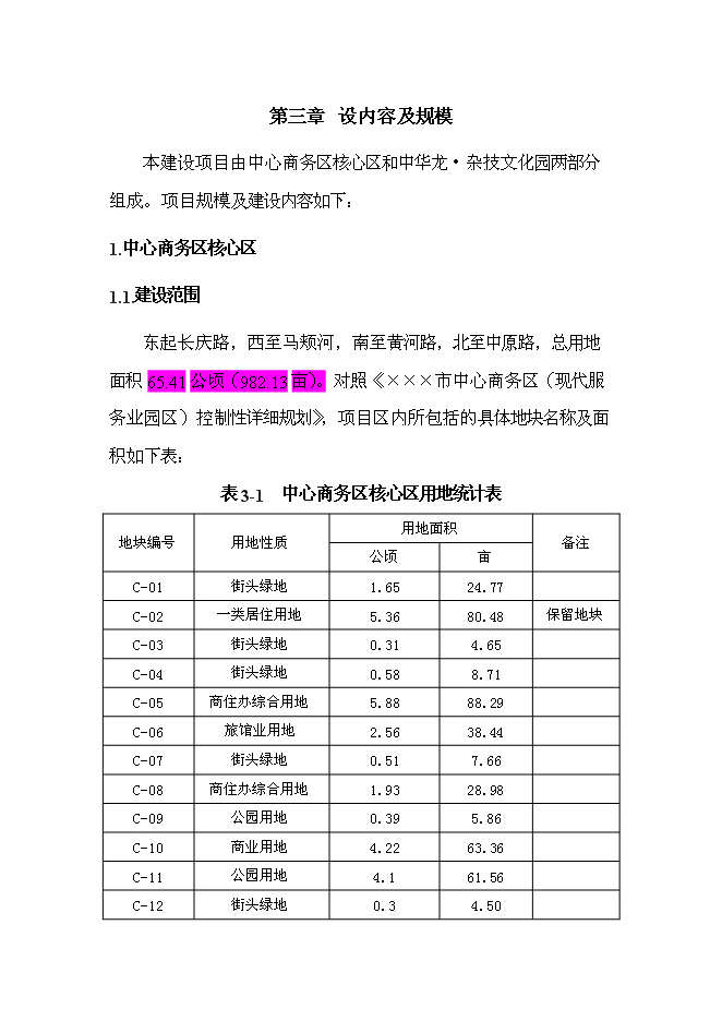 （終稿）中心商務區基礎設施新增項目可行性投資論證建議書.doc（最終版）