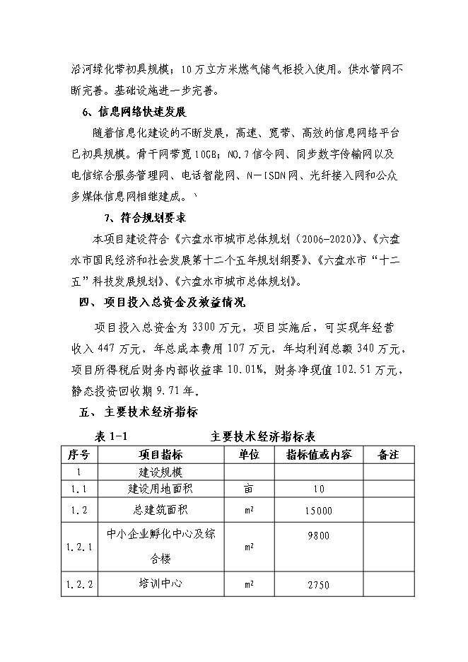 （終稿）六盤水市千惠孵化器新增項目可行性投資論證建議書.doc（最終版）