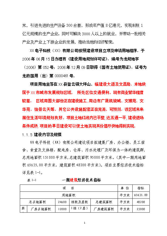 （終稿）公司廠房、宿舍、辦公樓等（一期）新增項目可行性投資論證建議書.doc（最終版）第2頁