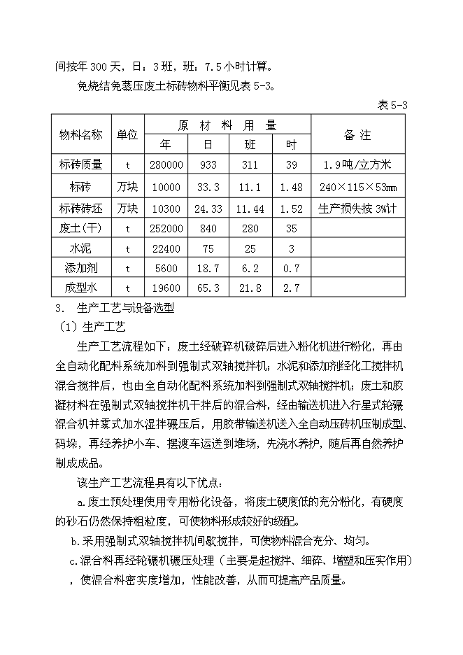 （終稿）免燒結、免蒸壓廢土制磚生產線（1億塊標磚）新增項目可行性投資論證建議書.doc（最終版）第12頁