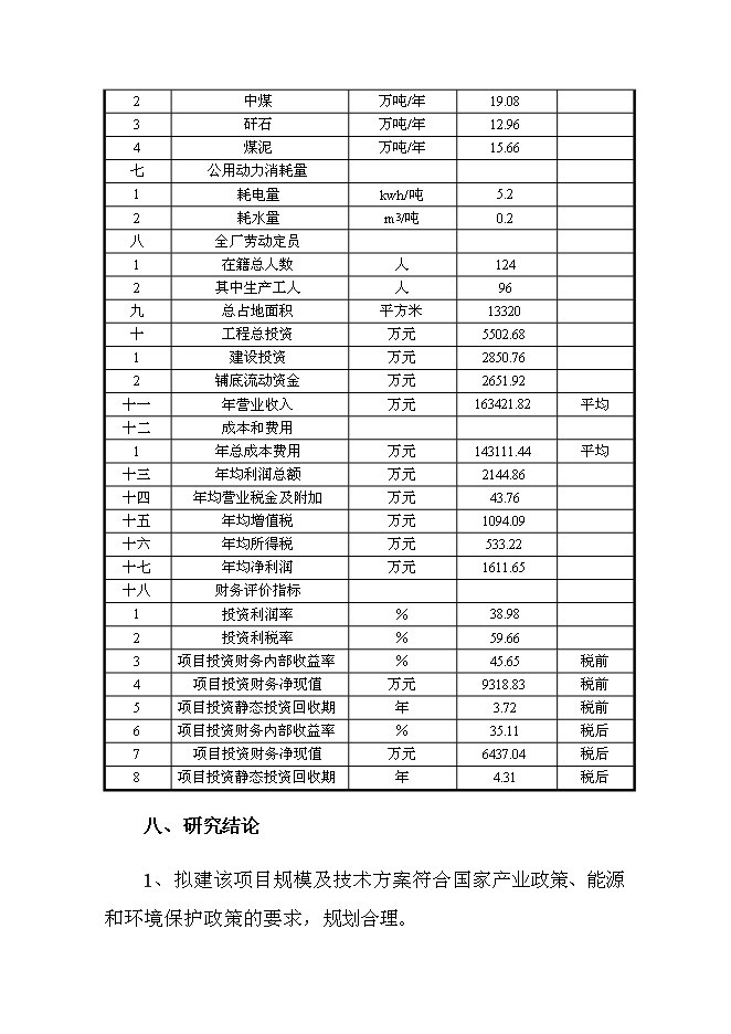 （終稿）入洗原煤180萬ta重介洗煤技改新增項目可行性投資論證建議書.doc（最終版）第9頁