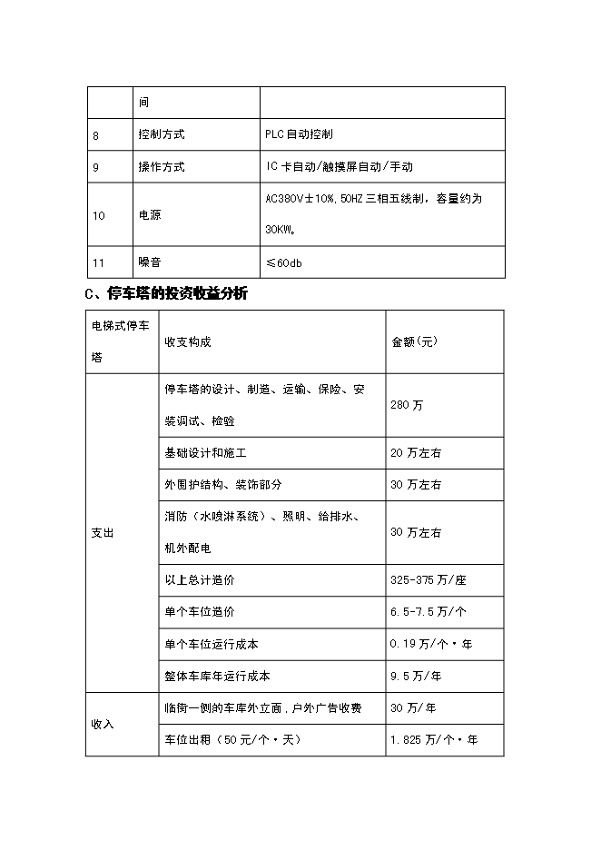 （終稿）全自動倉儲式機械立體停車場新增項目可行性投資論證建議書.doc（最終版）第13頁