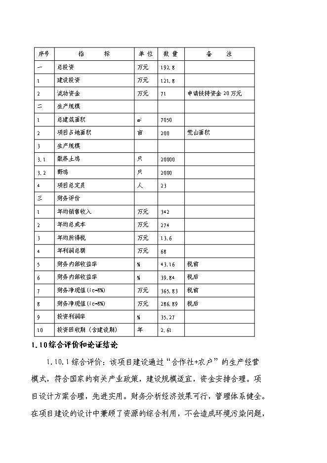（終稿）養殖專業合作社散養雞新增項目可行性投資論證建議書.doc（最終版）第4頁