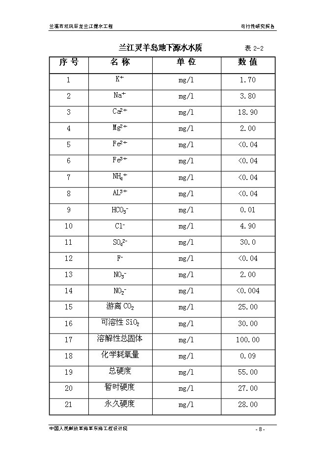 （終稿）蘭溪市雙鳳巨龍蘭江提水工程新增項目可行性投資論證建議書.doc（最終版）第8頁