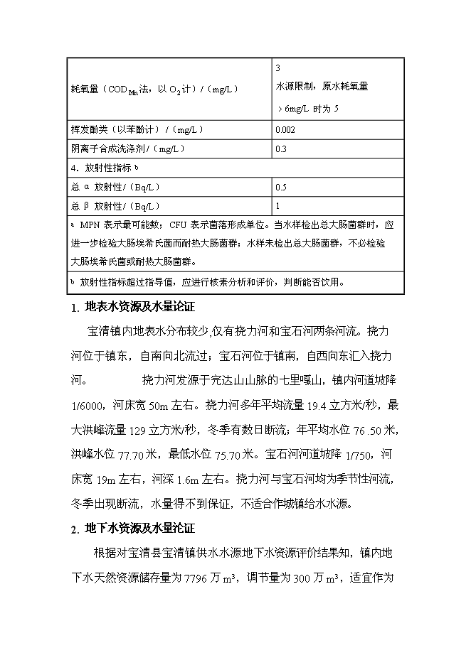 （終稿）修改寶清縣寶清鎮給水擴建工程新增項目可行性投資論證建議書09[1].5.6.doc（最終版）第15頁