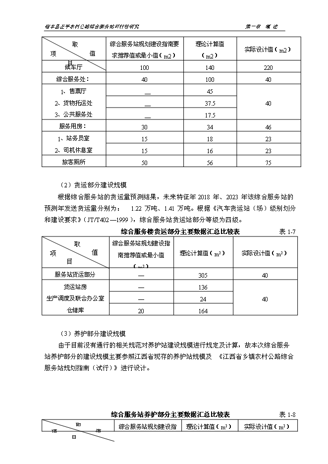 （終稿）信豐縣正平農村公路綜合服務站新增項目可行性投資論證建議書文本.doc（最終版）