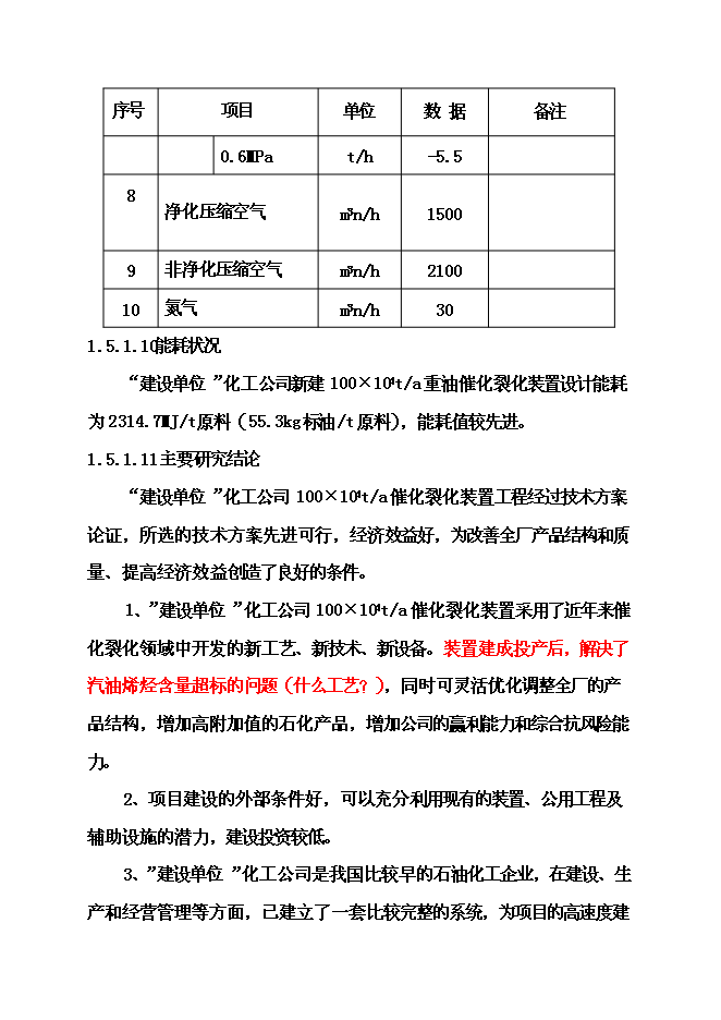 （終稿）催化裂化裝置新增項目可行性投資論證建議書.doc（最終版）