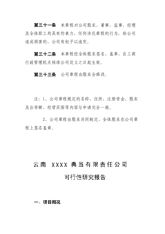 （終稿）關于成立云南典當有限責任公司新增項目可行性投資論證建議書.doc（最終版）