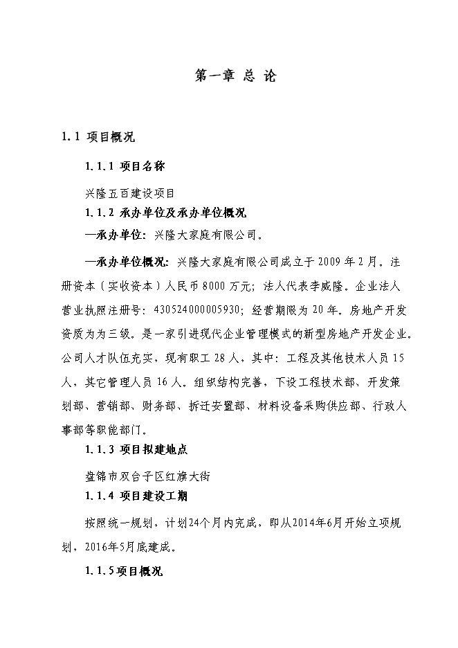 （終稿）興隆五百購物商場新增項目可行性投資論證建議書.doc（最終版）第1頁