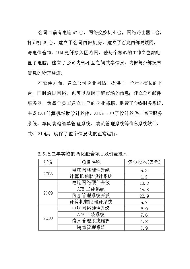 （終稿）信息系統優化整合兩化融合示范新增項目可行性投資論證建議書.doc（最終版）