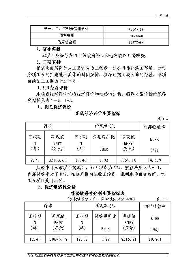 （終稿）興國縣良新線良村至興蓮段公路工程新增項目可行性投資論證建議書.doc（最終版）第11頁