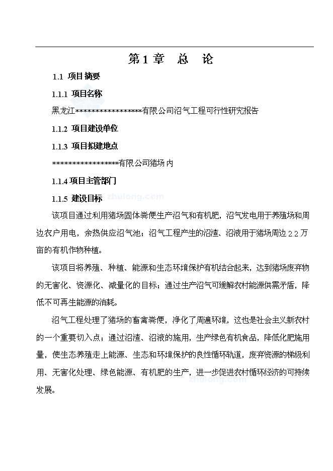 （終稿）公司沼氣工程新增項目可行性投資論證建議書.doc（最終版）