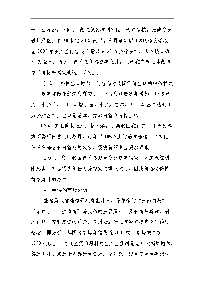 （終稿）蘭坪高山中藥材示范種植新增項目可行性投資論證建議書.doc（最終版）