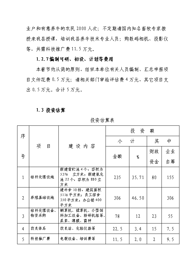 （終稿）興安縣崔家鄉高澤村利用秸稈養殖肉牛示范新增項目可行性投資論證建議書.doc（最終版）