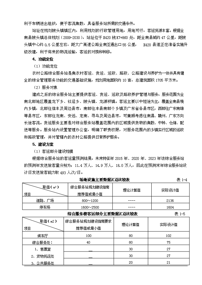 （終稿）全南縣陂頭農村公路綜合服務站新增項目可行性投資論證建議書.doc（最終版）