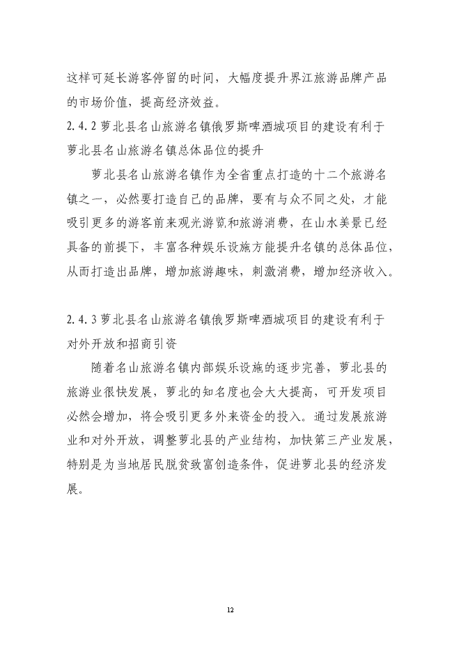 （終稿）俄羅斯啤酒城新增項目可行性投資論證建議書.doc（最終版）