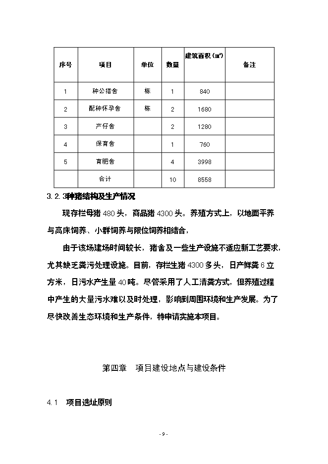 （終稿）養豬場生豬標準化規模養殖場新增項目可行性投資論證建議書.doc（最終版）第9頁