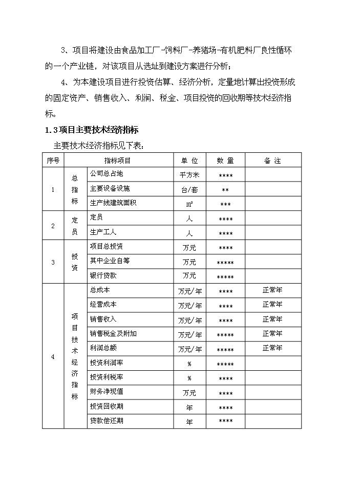 （終稿）農業循環經濟（綠色飼料、養豬場及有機肥料廠）新增項目可行性投資論證建議書.doc（最終版）第4頁