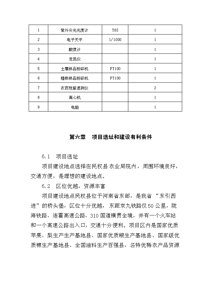 （終稿）農產品質量安全質檢站新增項目可行性投資論證建議書.doc（最終版）