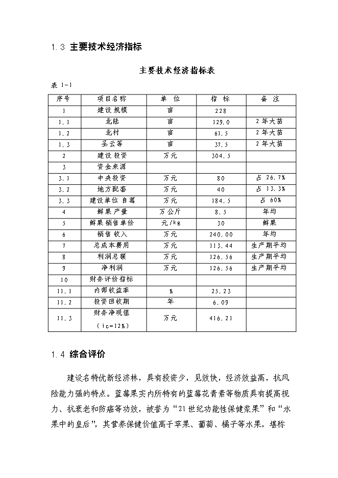 （終稿）農業綜合開發藍莓基地示范新增項目可行性投資論證建議書.doc（最終版）第6頁