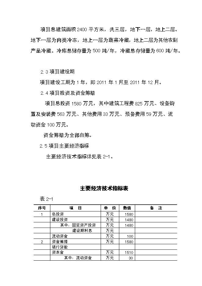 （終稿）農產品倉儲保鮮物流新增項目可行性投資論證建議書.doc（最終版）第2頁
