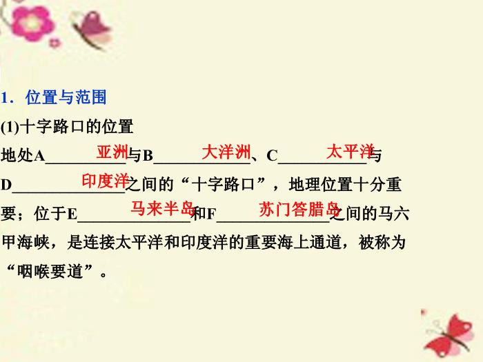 【優化方案】（新課標）2016高考地理二輪復習 第二部分 世界地理 第二單元 世界地理分區和主要國家（第3課時）東南亞課件第6頁