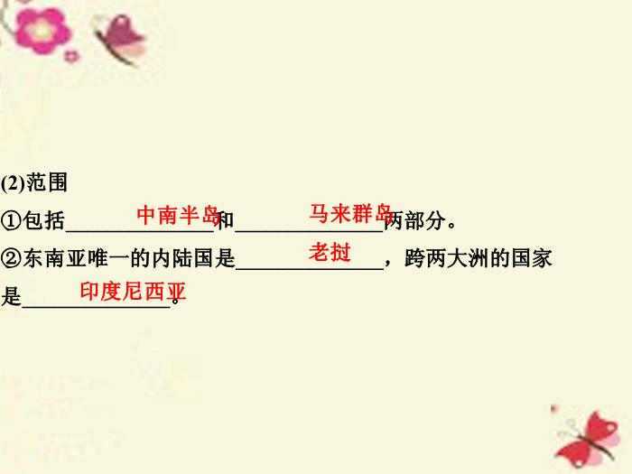 【優化方案】（新課標）2016高考地理二輪復習 第二部分 世界地理 第二單元 世界地理分區和主要國家（第3課時）東南亞課件第7頁