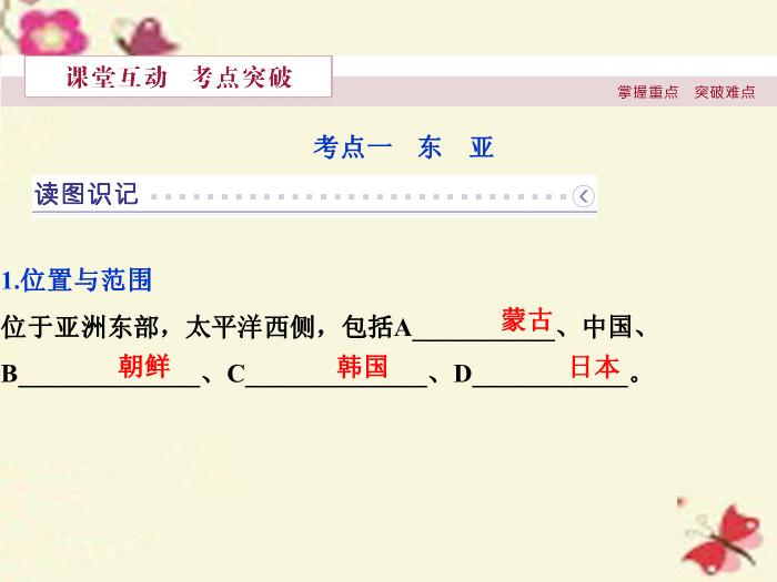 【優化方案】（新課標）2016高考地理二輪復習 第二部分 世界地理 第二單元 世界地理分區和主要國家（第2課時）東亞和日本課件第5頁