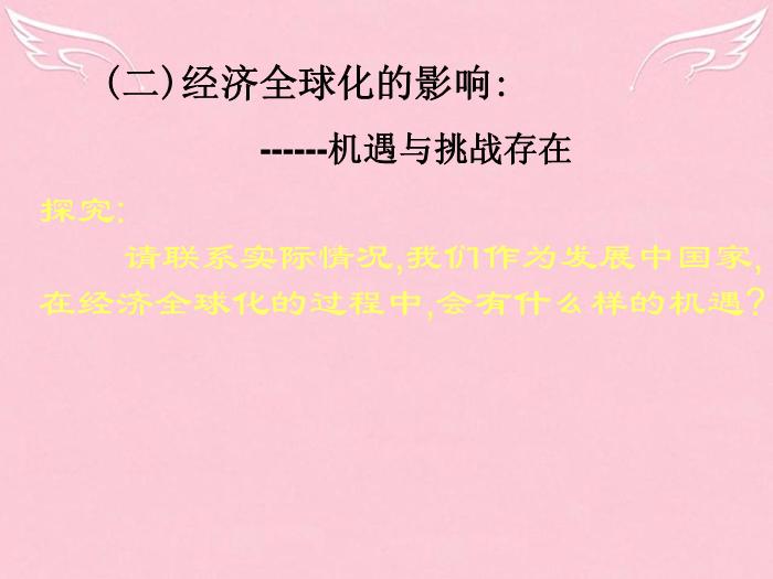 江蘇省揚州市高中政治 11.1《面對經濟全球化》課件 新人教版必修1預覽圖（15）