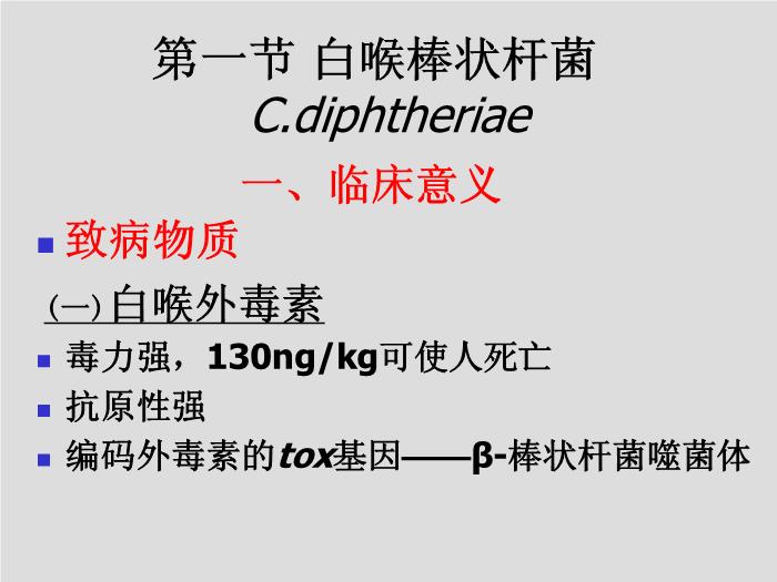 【醫學PPT課件】第12章 棒狀桿菌屬 北華大學醫學院第5頁
