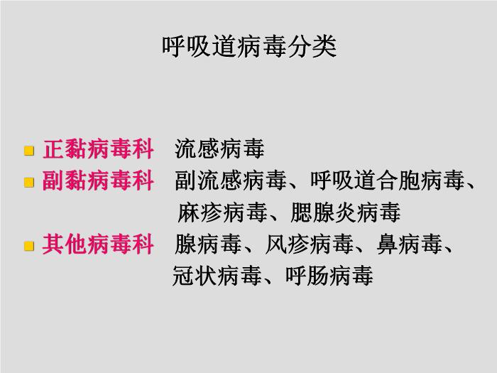 【醫學PPT課件】第24章 呼吸道病毒 北華大學醫學院第3頁