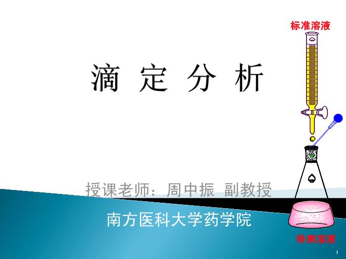 【醫學PPT課件】滴定分析 南方醫科大學藥學院第1頁