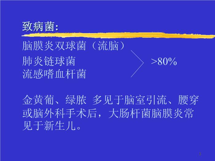 【醫學PPT課件】化膿性腦膜炎治療進展 青島大學醫學院第3頁