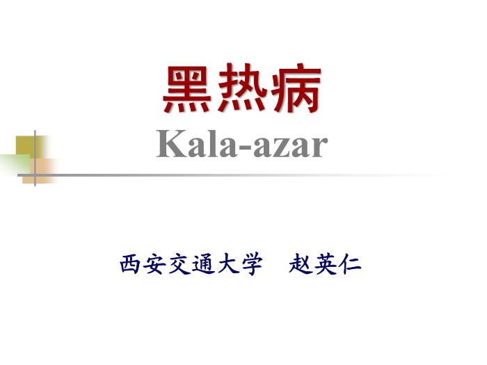 【醫學PPT課件】黑熱病 西安交通大學傳染病學教學課件第2頁
