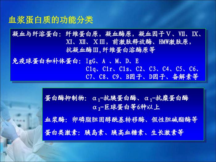 【醫學PPT課件】第10章  血漿蛋白質及含氮化合物的生物化學檢驗（人衛）第5頁