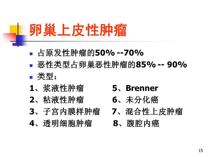 【醫學PPT課件】卵巢腫瘤中山大學精品課件第15頁