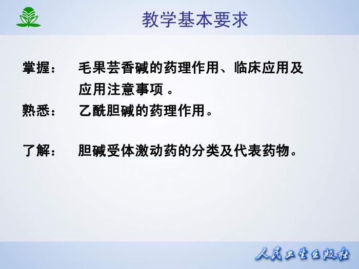 【醫學PPT課件】第 六 章  膽堿受體激動藥第3頁
