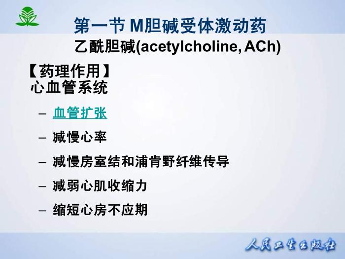 【醫學PPT課件】第 六 章  膽堿受體激動藥第5頁