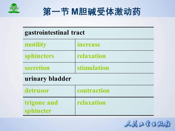 【醫學PPT課件】第 六 章  膽堿受體激動藥第9頁