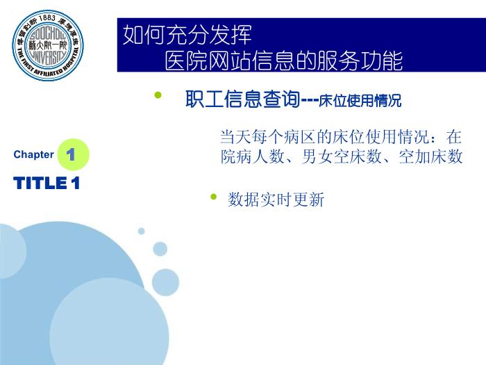 【醫學PPT課件】如何充分發揮醫院網站信息的服務功能-蘇州大學附屬第一醫院_PPT課件第10頁